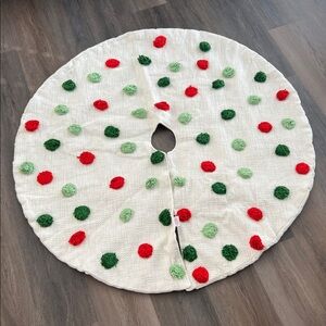 Wondershop Knit with Red and Green Pom Pom Accents